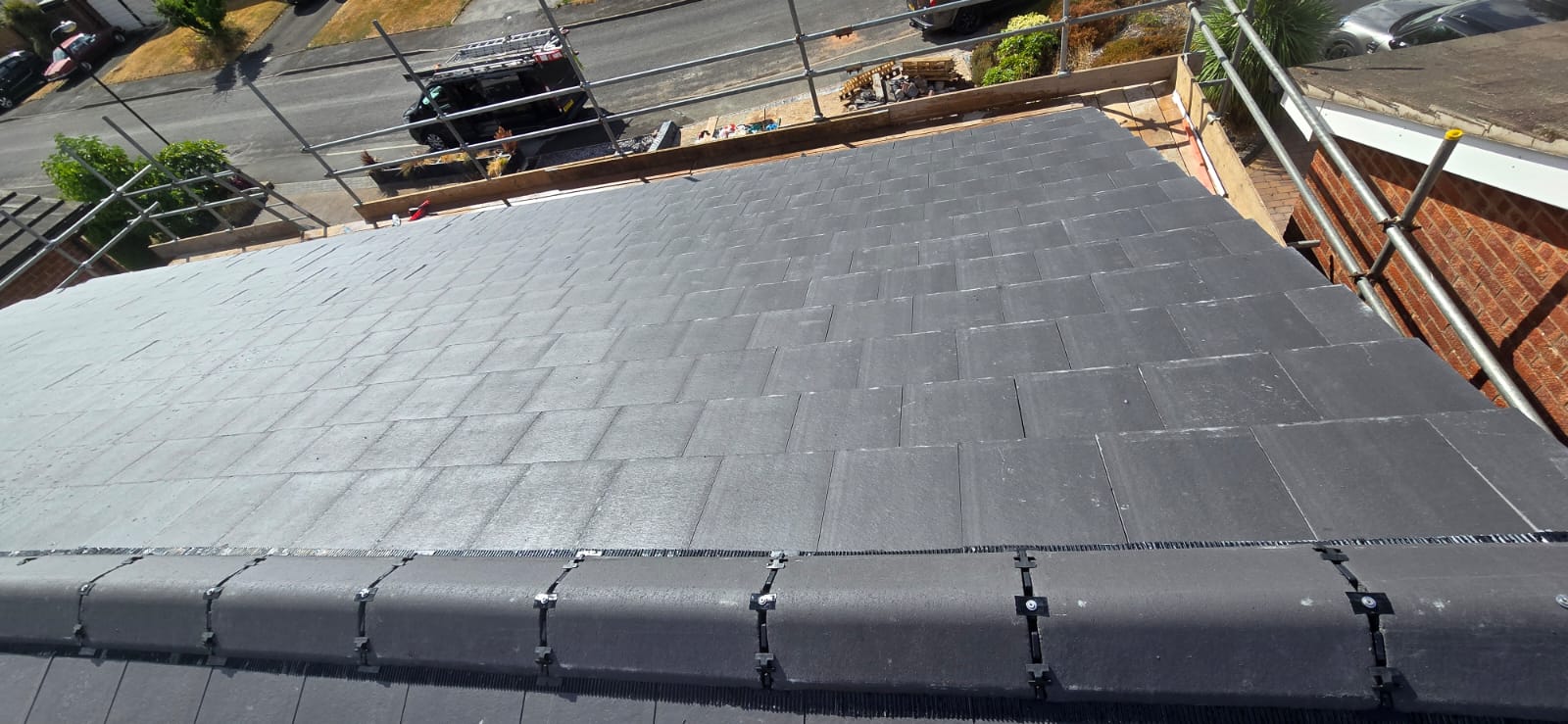 Full re roof - 24 The Hamlet Leek Wooton