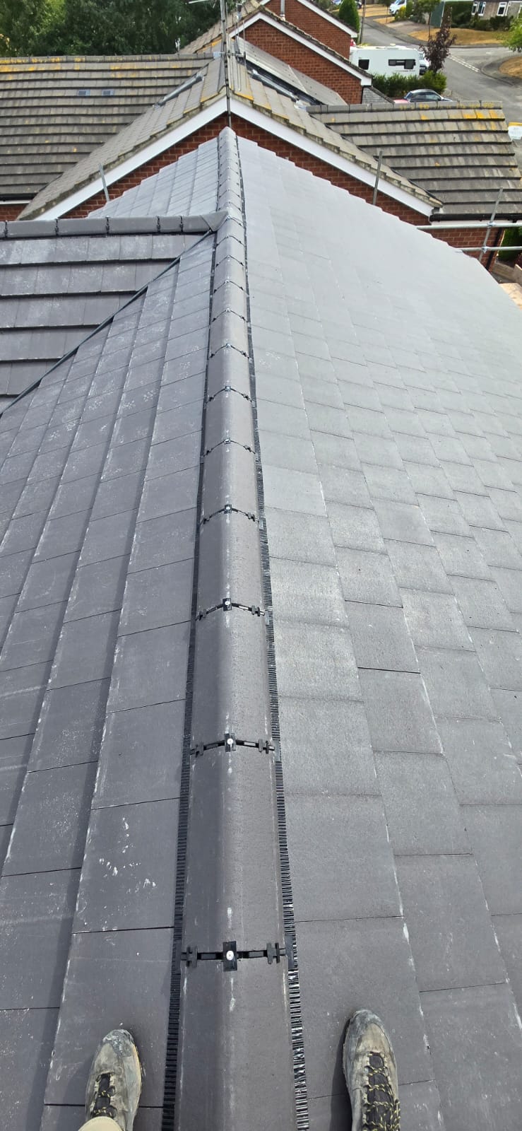 Full re roof - 24 The Hamlet Leek Wooton