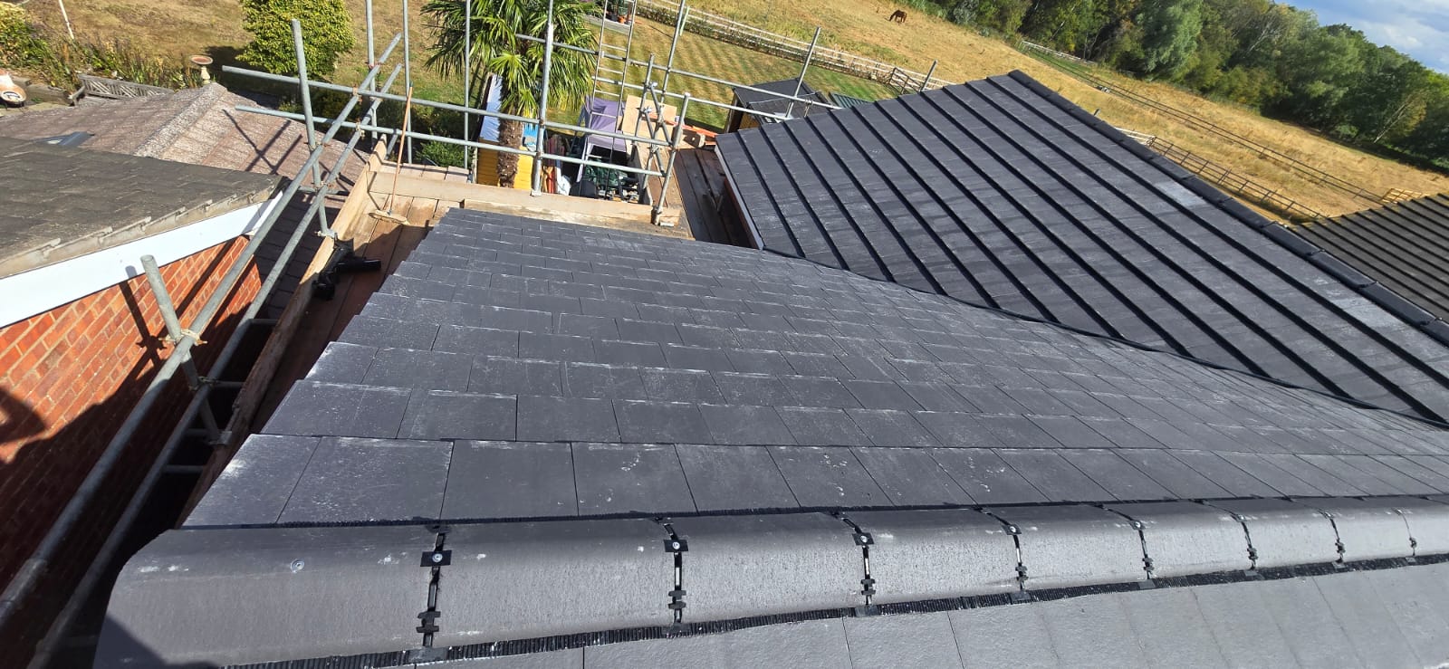 Full re roof - 24 The Hamlet Leek Wooton