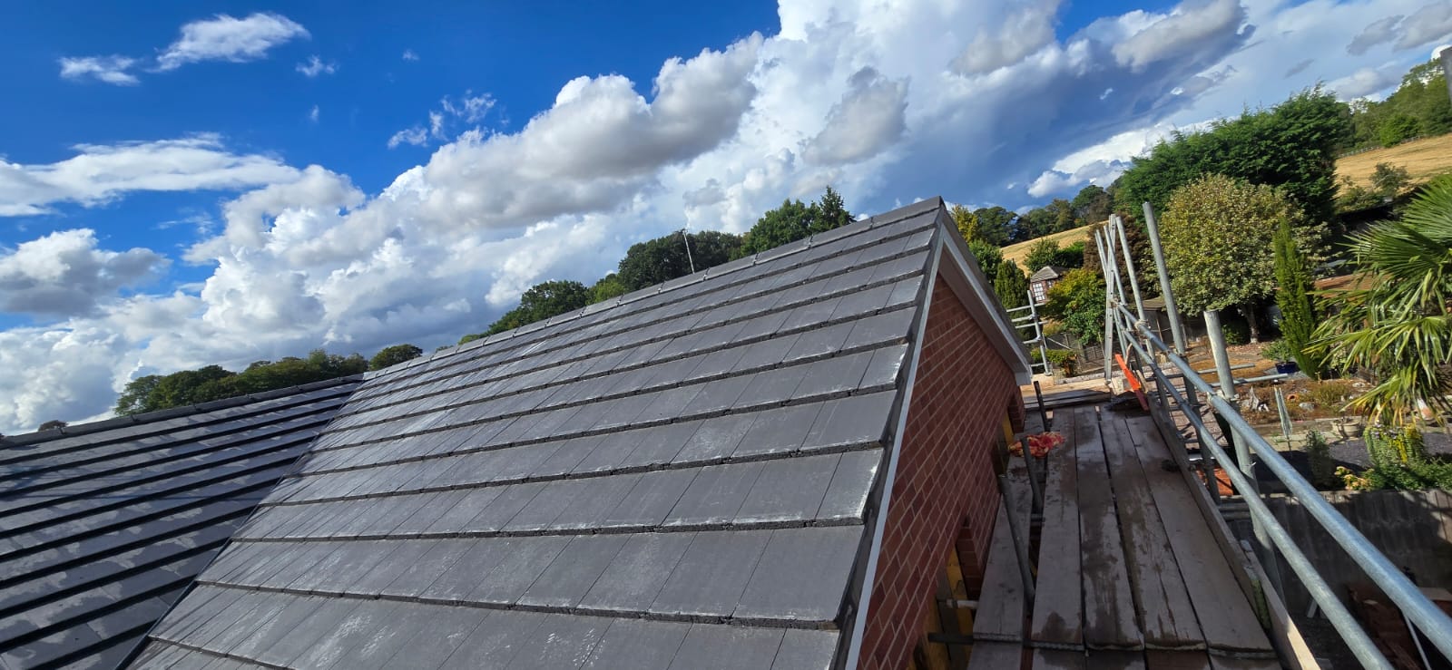 Full re roof - 24 The Hamlet Leek Wooton