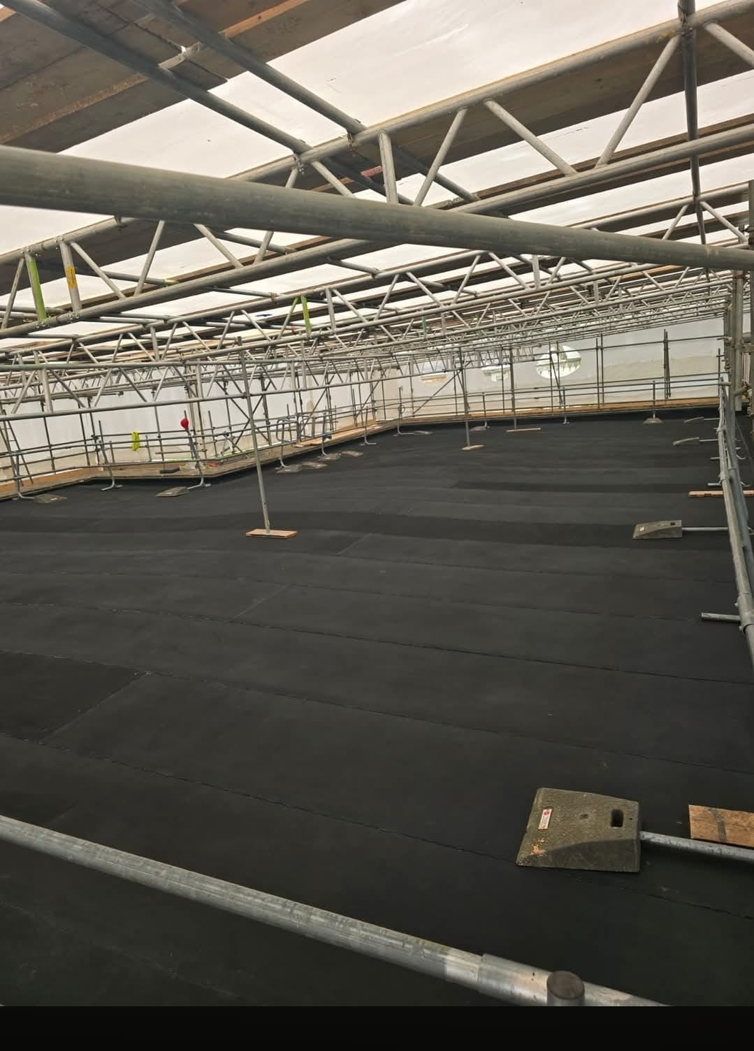 Completed Resitrix warm deck roof covering at Compton Verney art gallery, Warwickshire