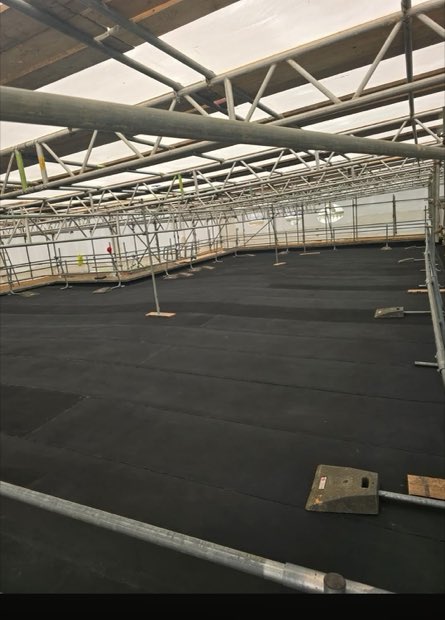 Completed Resitrix warm deck roof covering at Compton Verney art gallery, Warwickshire