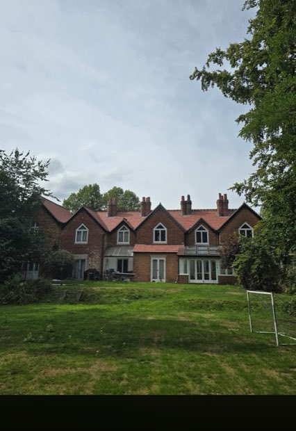Completed re-roof in Sandtoft 2020 tiles on a period house in Uttoxeter, Staffordshire